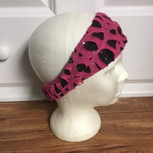FREE w/ Bundle Black & Pink Sparkle Headband